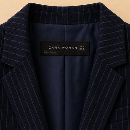 Navy Striped Blazer