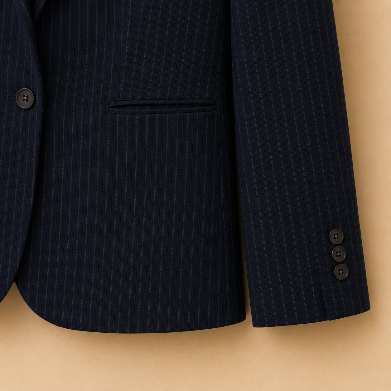 Navy Striped Blazer