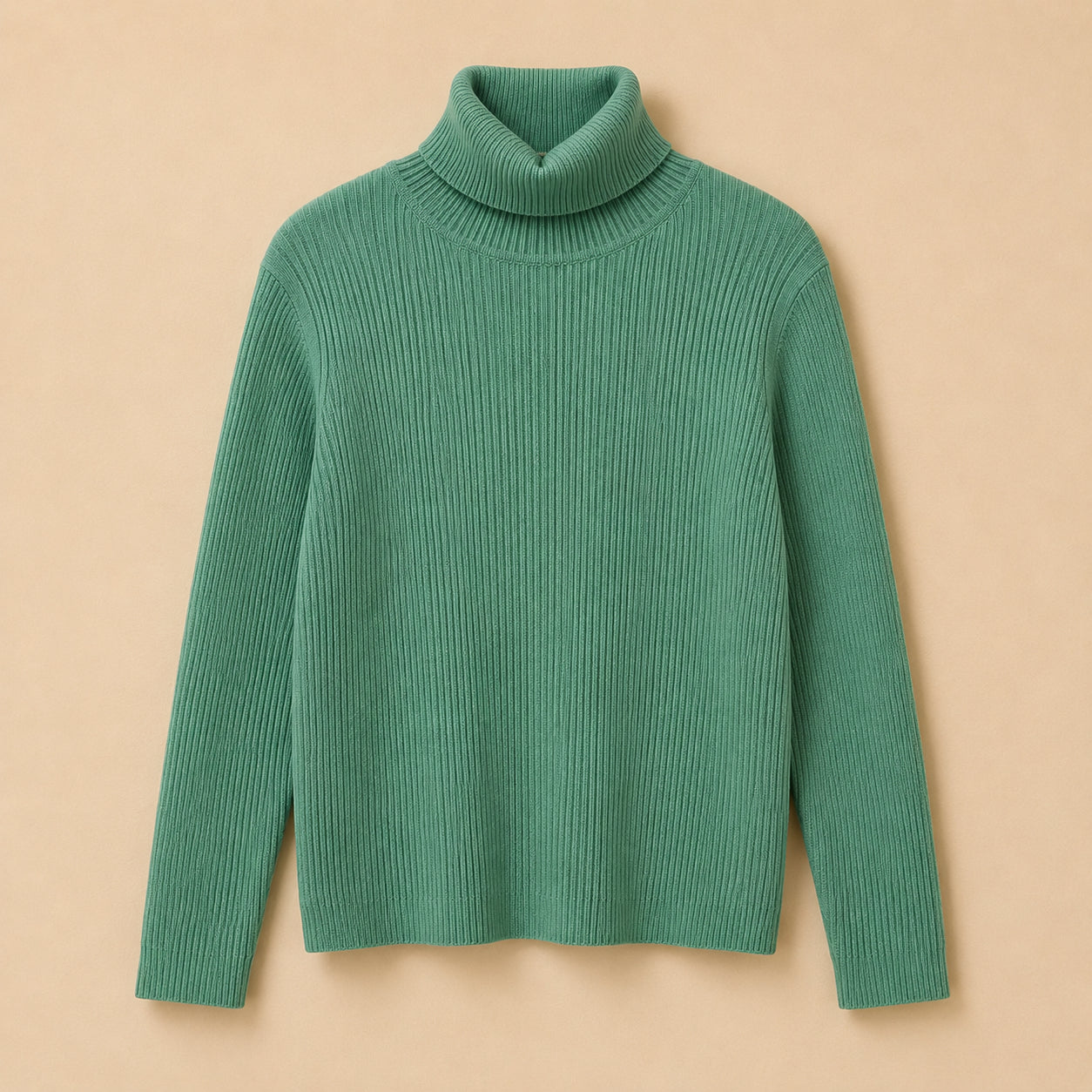 Green Turtleneck Jumper