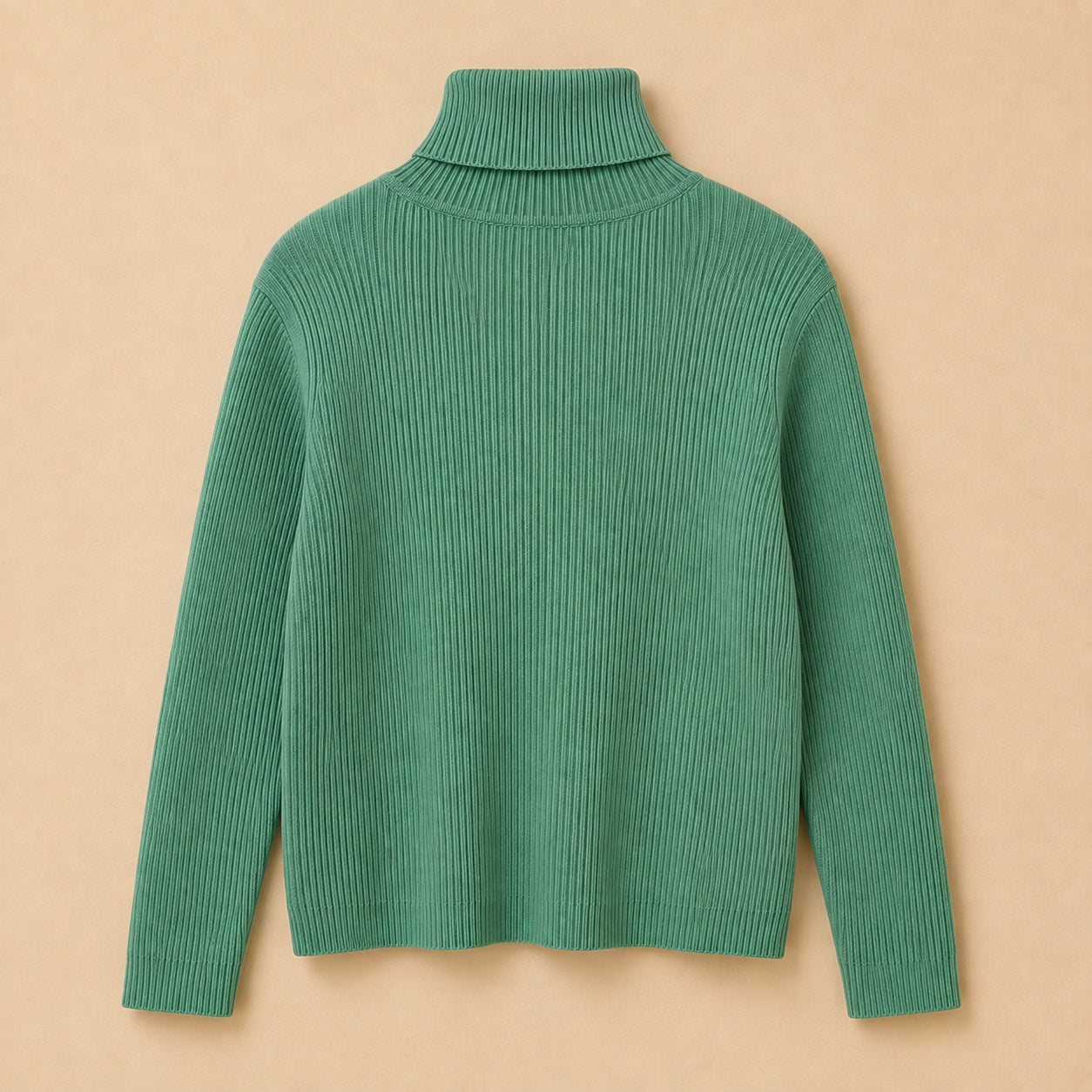 Green Turtleneck Jumper