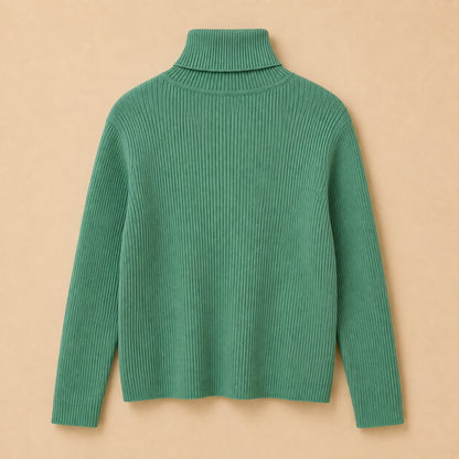 Green Turtleneck Jumper