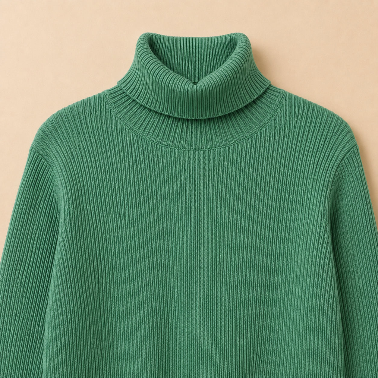 Green Turtleneck Jumper