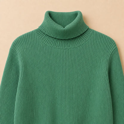 Green Turtleneck Jumper