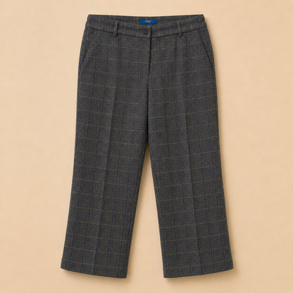 Grey Wool Blend Trousers