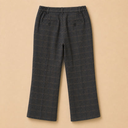 Grey Wool Blend Trousers