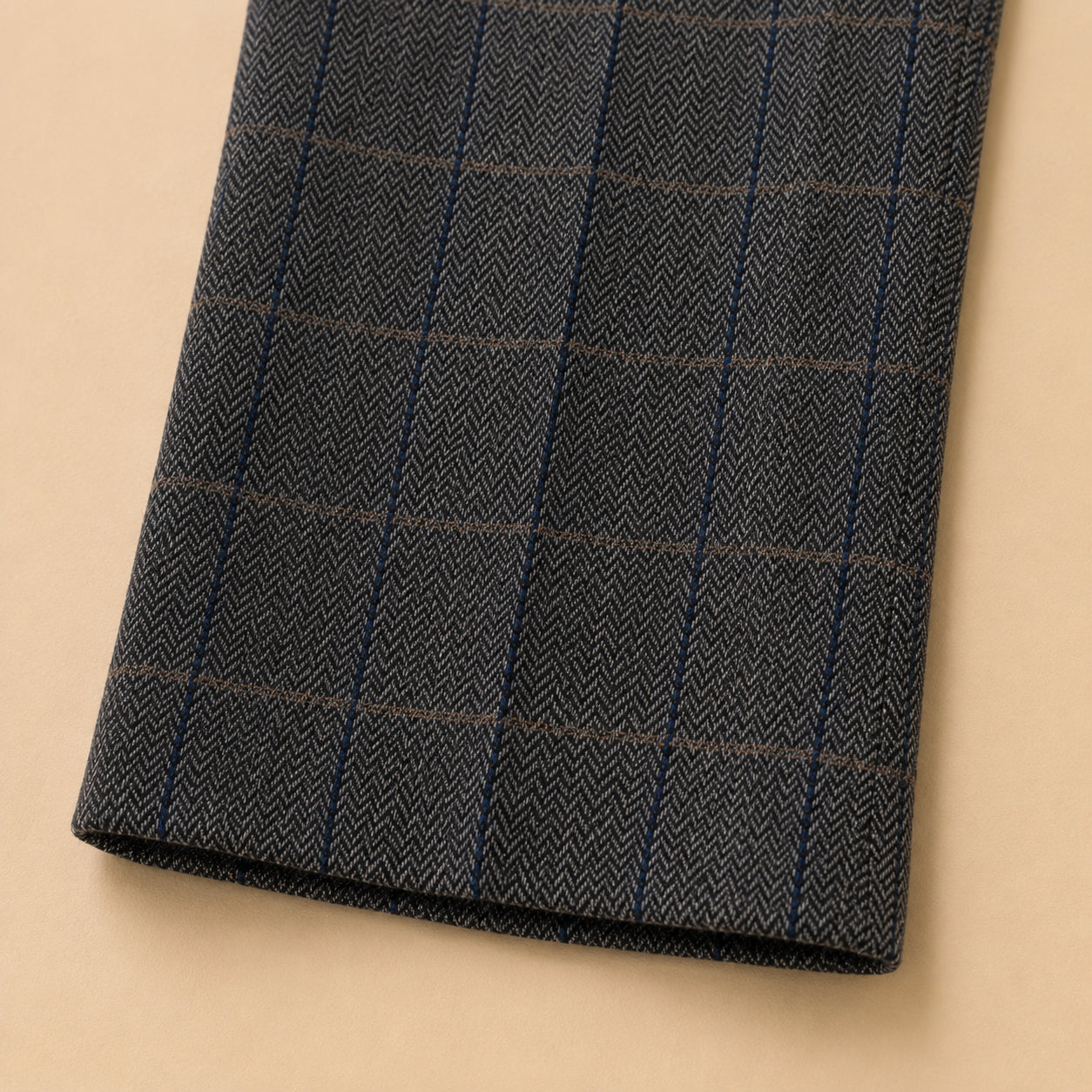 Grey Wool Blend Trousers