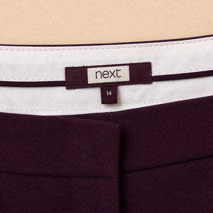 Purple Straight-Leg Trousers