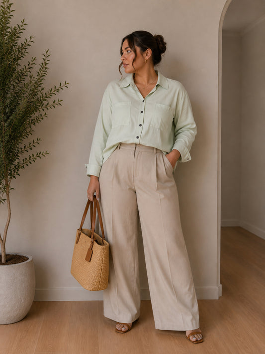 Mint Green Pure Silk Shirt