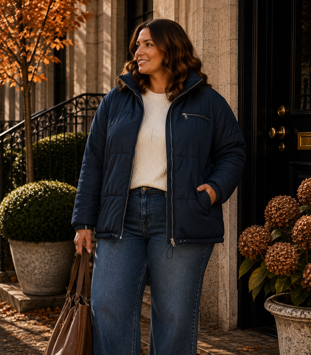 Blue Puffer Coat