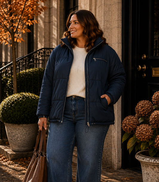 Blue Puffer Coat