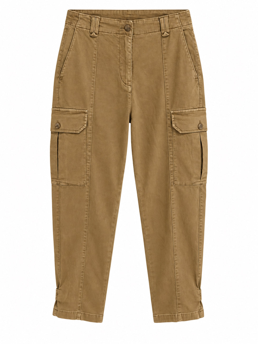 Camel Utility Cargo Trousers