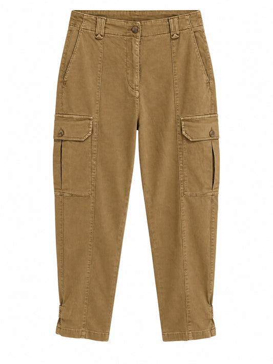 Camel Utility Cargo Trousers