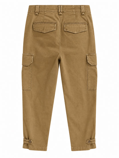 Camel Utility Cargo Trousers