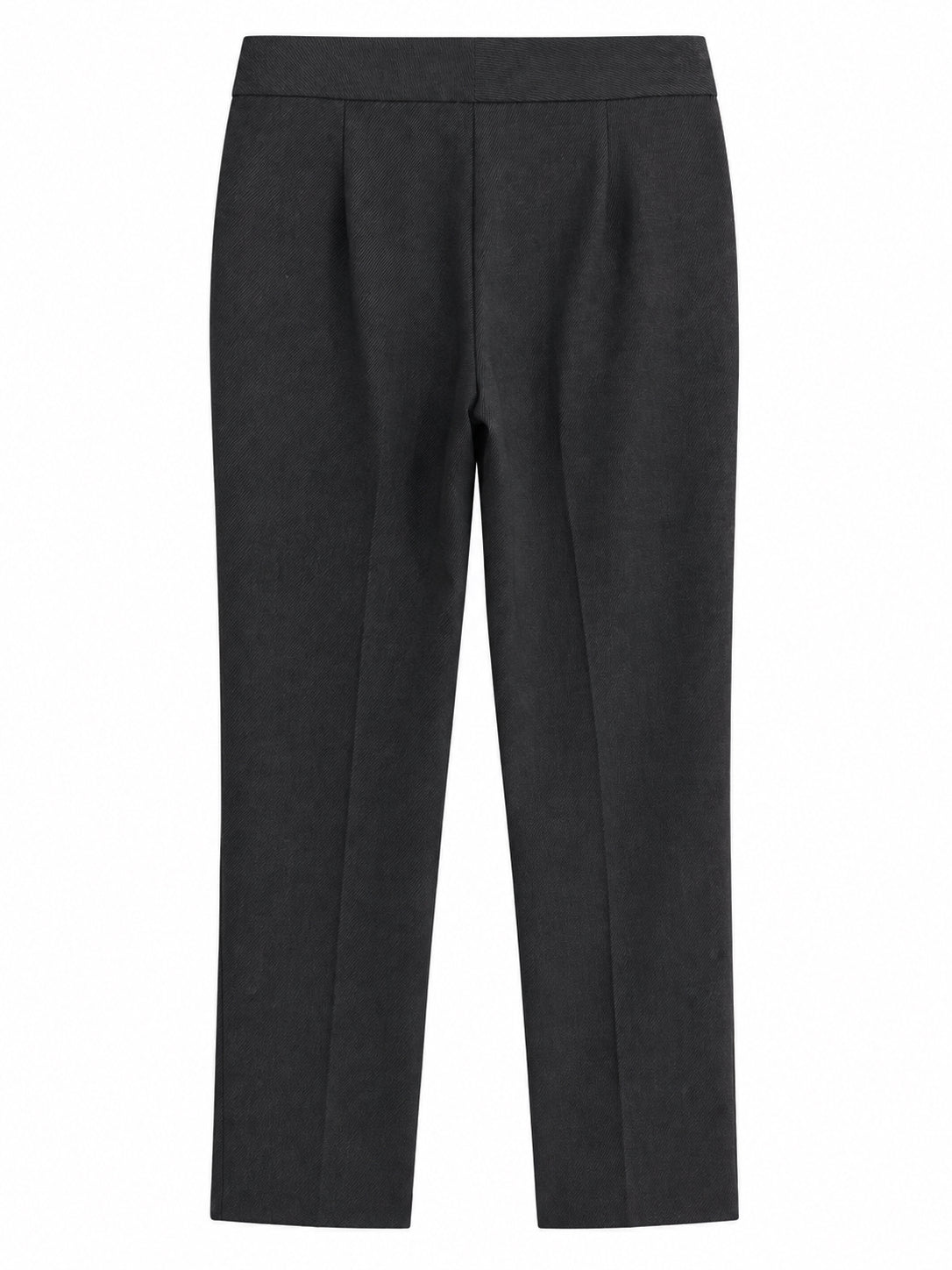 Charcoal Grey Straight Leg Tailored Trousers