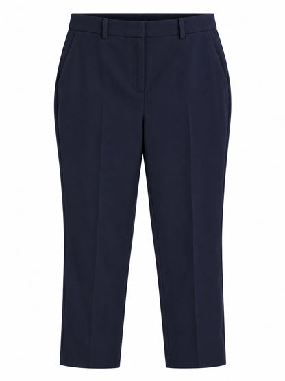 Navy Slim Leg Tailored Trousers
