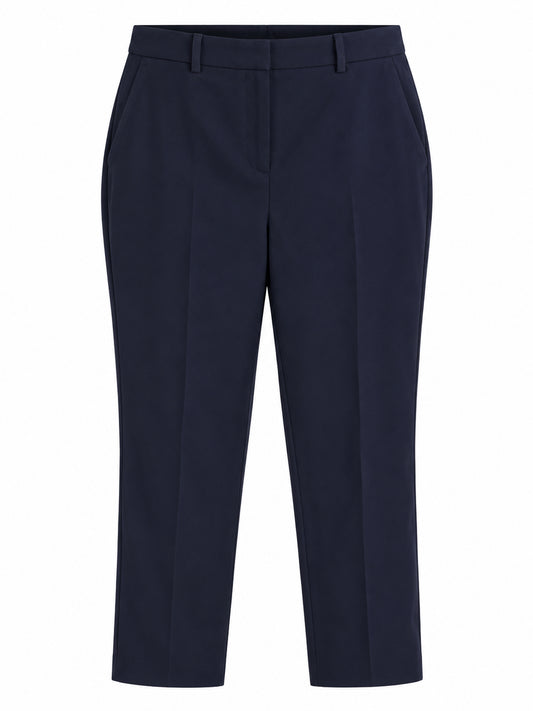 Navy Slim Leg Tailored Trousers