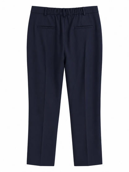 Navy Slim Leg Tailored Trousers