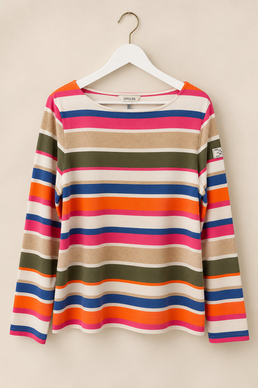 Multicoloured Stripe Long Sleeve Jumper