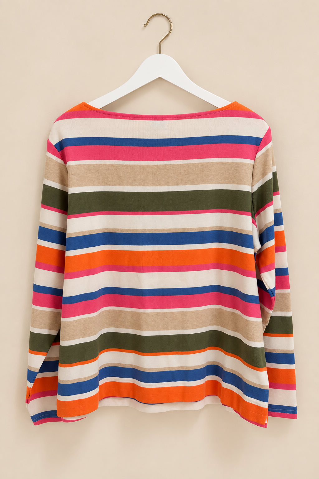 Multicoloured Stripe Long Sleeve Jumper