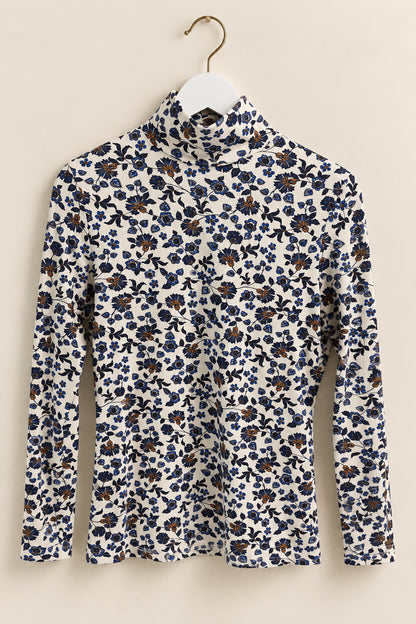 Cream Floral Top