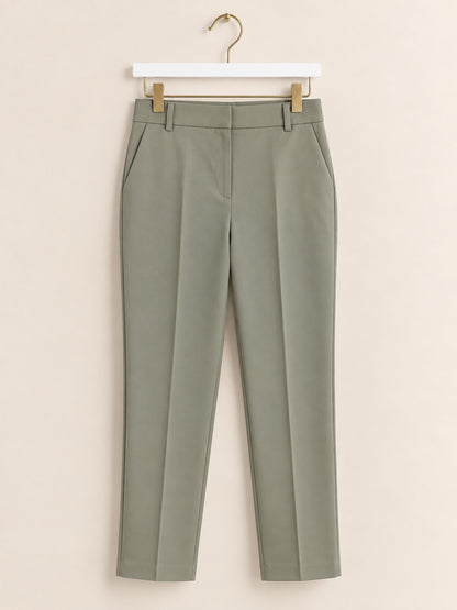 Grey Slim Leg Tailored Trousers