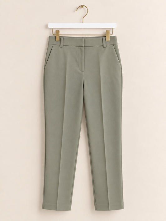 Grey Slim Leg Tailored Trousers