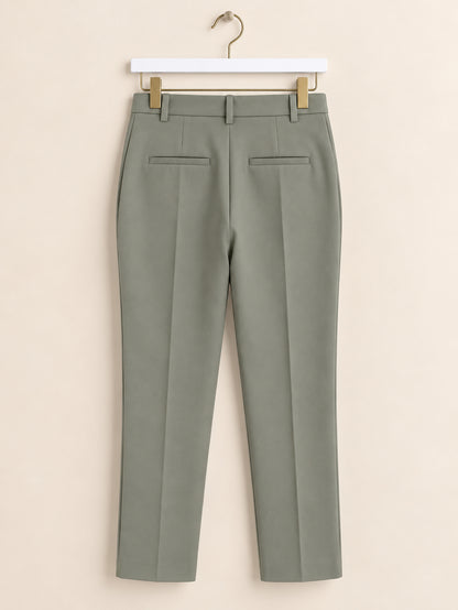 Grey Slim Leg Tailored Trousers