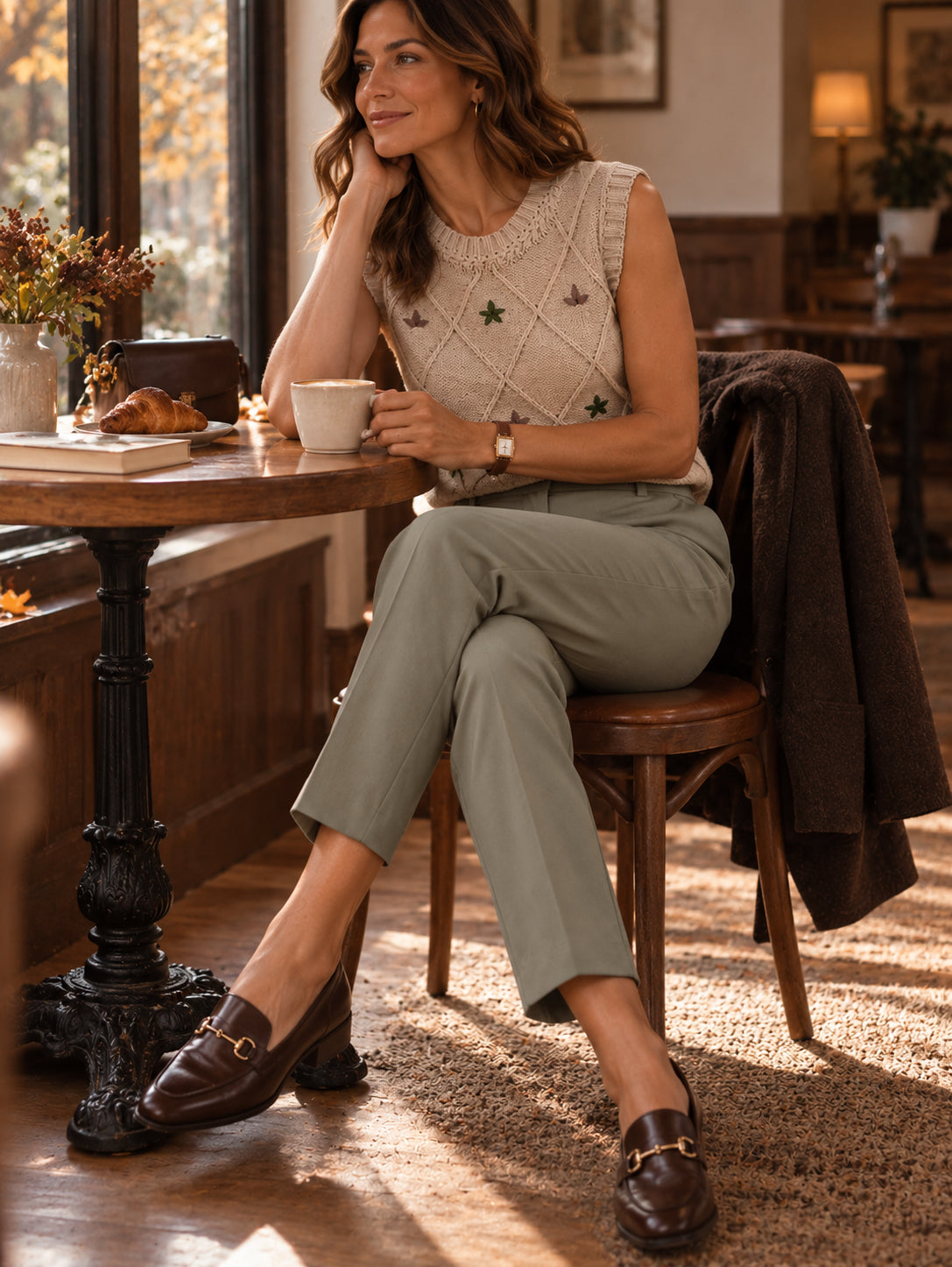 Grey Slim Leg Tailored Trousers