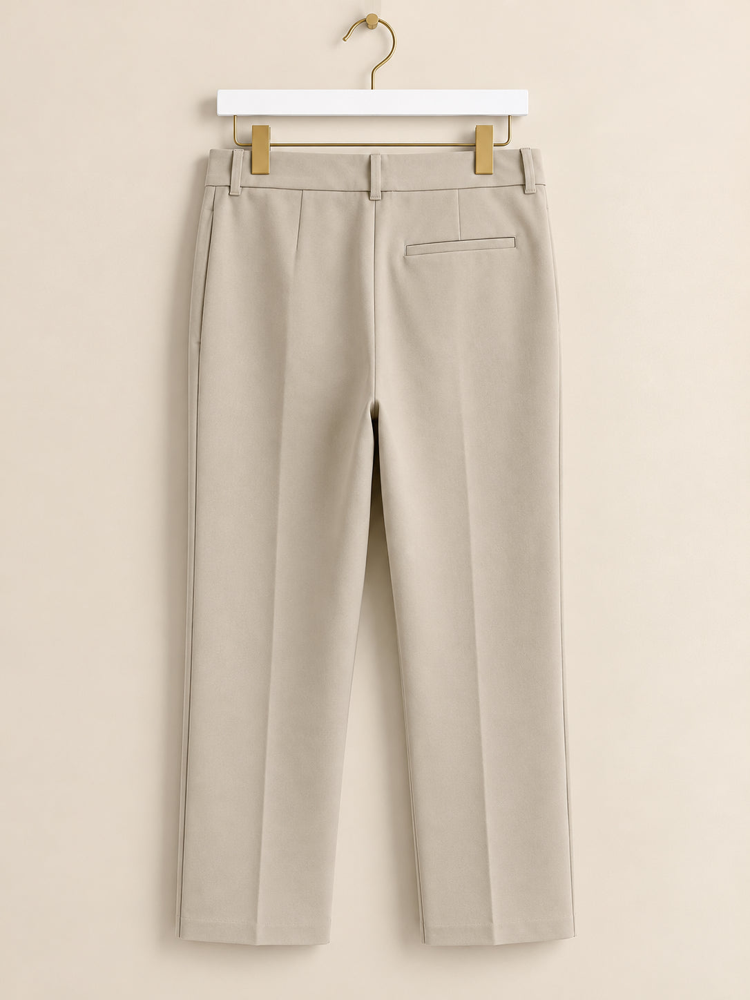 Cream Tailored Trousers