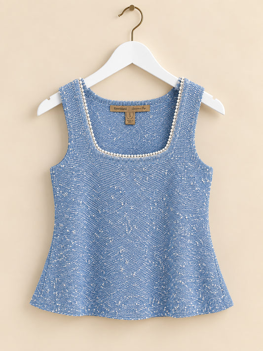Blue Pearl Edged Top