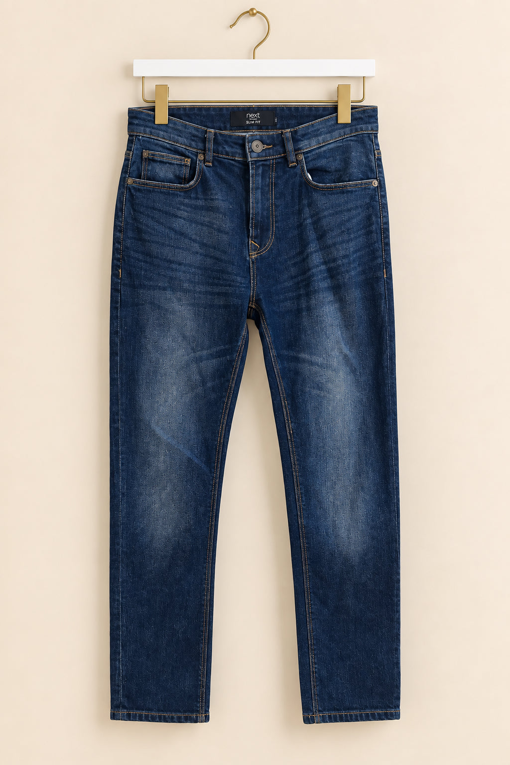 Slim Fit Dark Wash Denim Jeans