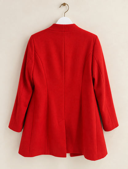 Red Mid-Length Coat