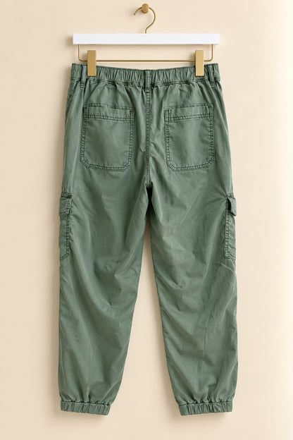 Sage Green Cargo Trousers