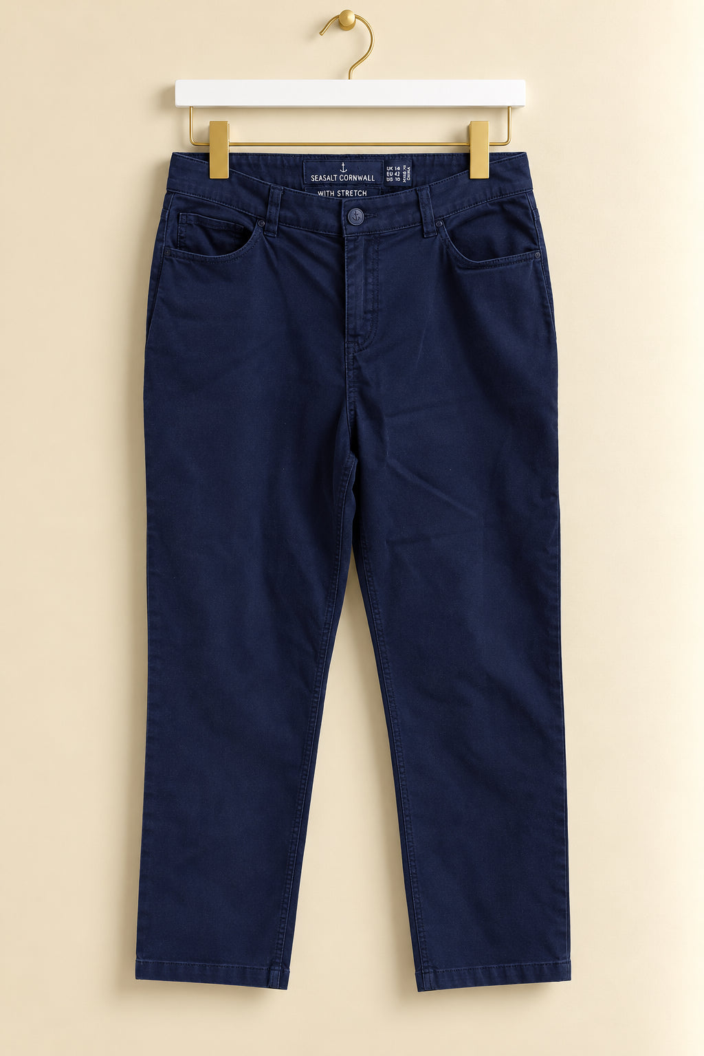 Navy Blue Chino Trousers
