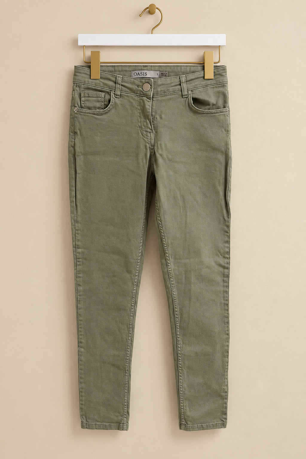Khaki Green Jeans Trousers