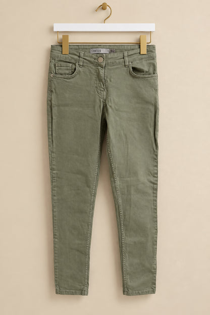 Khaki Green Jeans Trousers