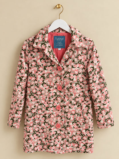 Pink Floral Waterproof Jacket