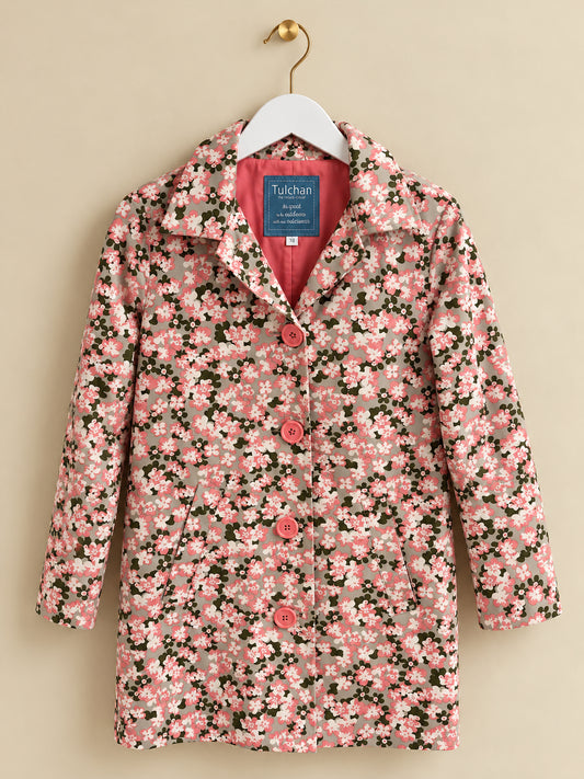 Pink Floral Waterproof Jacket