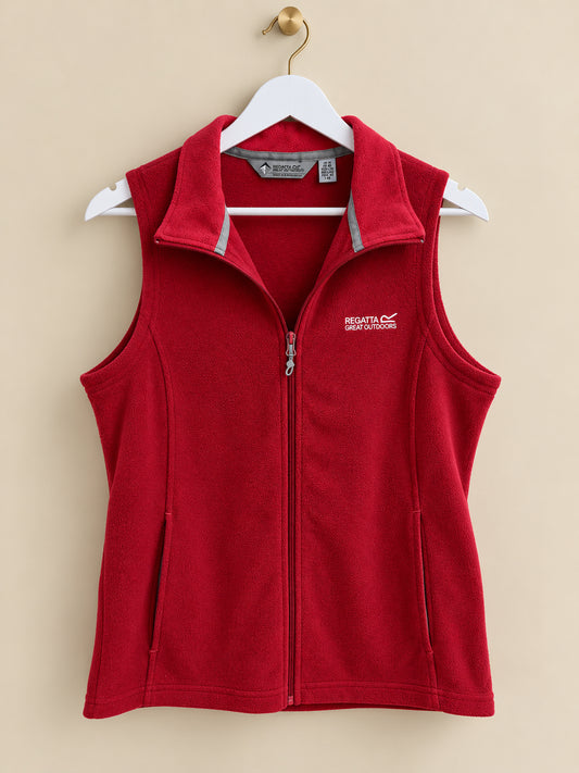 Berry Red Sleeveless Gilet