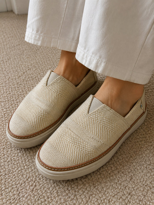 Cream Canvas Shoes