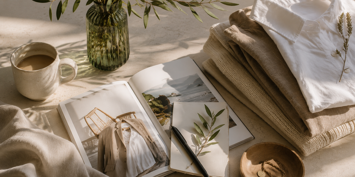 A thoughtfully styled timeless wardrobe
